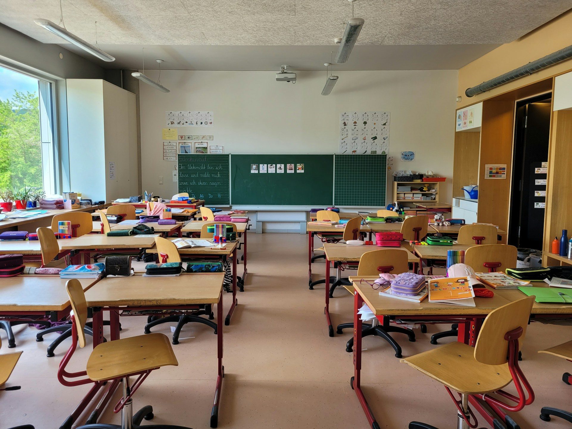Schulklasse während des Unterrichts